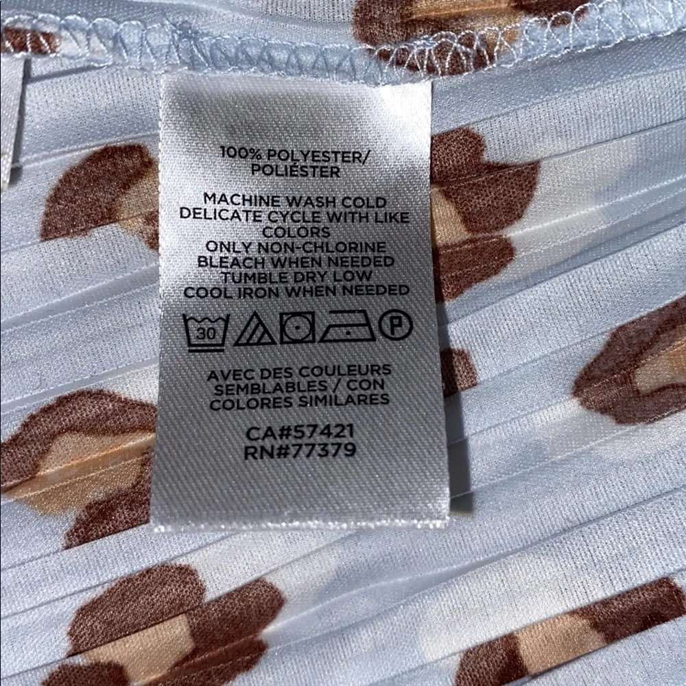 Sold* Ann Taylor Leopard Print Pleated Midi Skirt - Picture 8 of 8